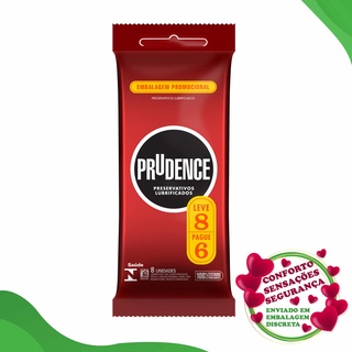 Preservativo Masculino Prudence Clássico Leve 8 Pague 6 - Lubrificado Original
