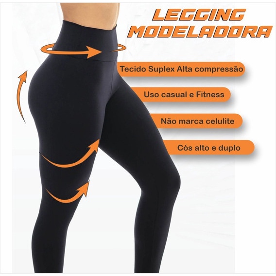 Calça Legging Preta Academia E Casual , Otimo Para Dia A Dia E Academia, Leg , Suplex , Leging em Oferta na Shopee