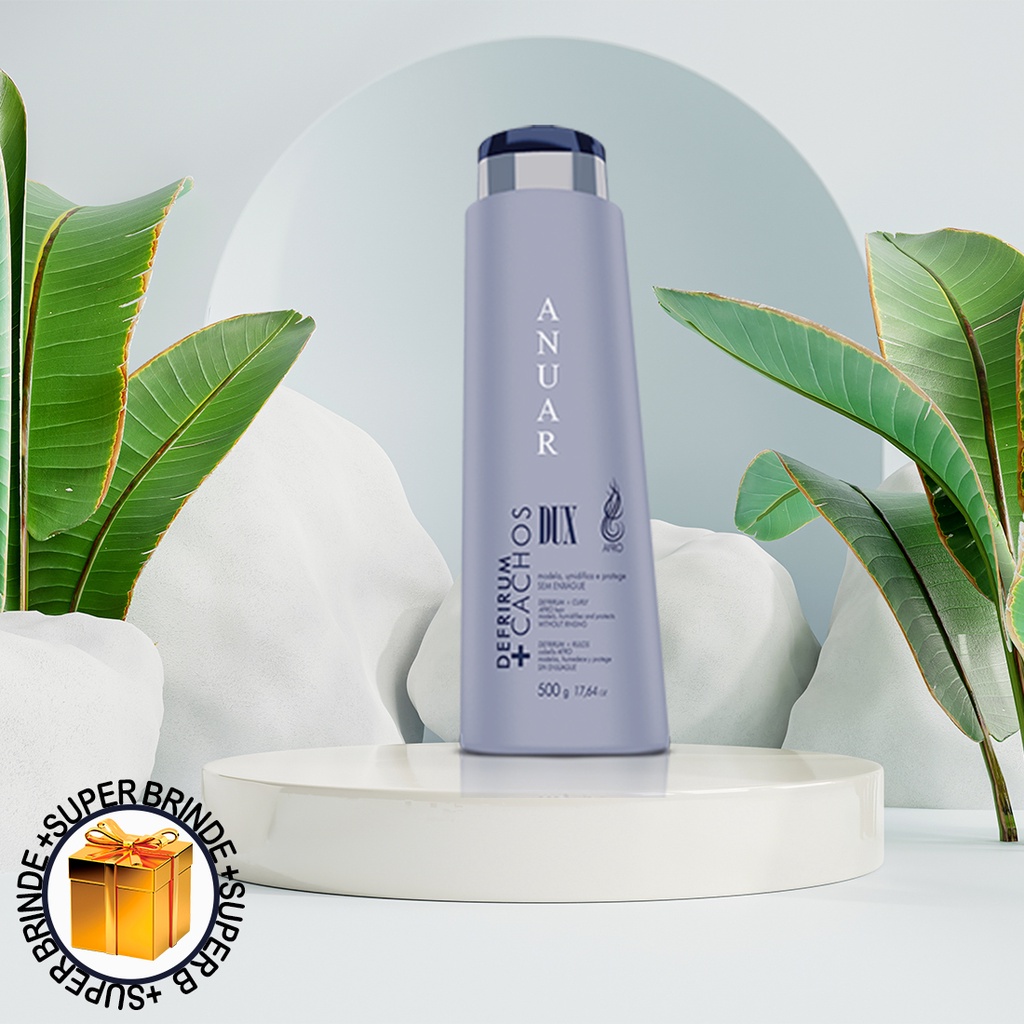 Creme Ativador Modelador de Cachos e Anti frizz Dux Defrirum + Cachos 500g 500ml