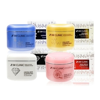 3w clinic sleeping pack 100ml 4 type em Oferta na Shopee