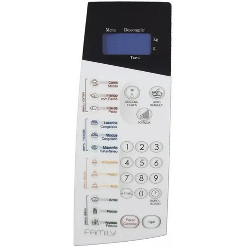 Membrana Teclado  Forno Microondas Panasonic Nns 66 Bh