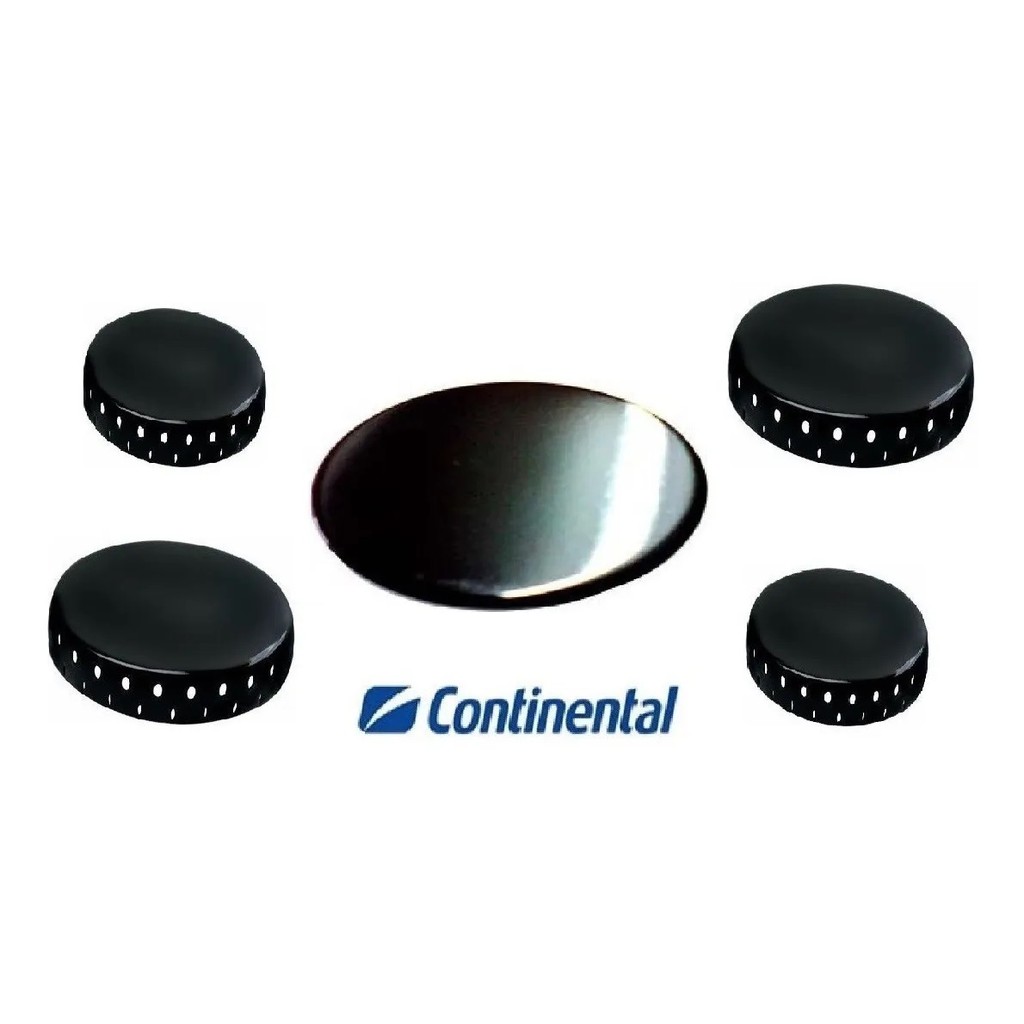 Kit Espalhadores Tampa Peças Fogão Continental Novita 5 Bocas