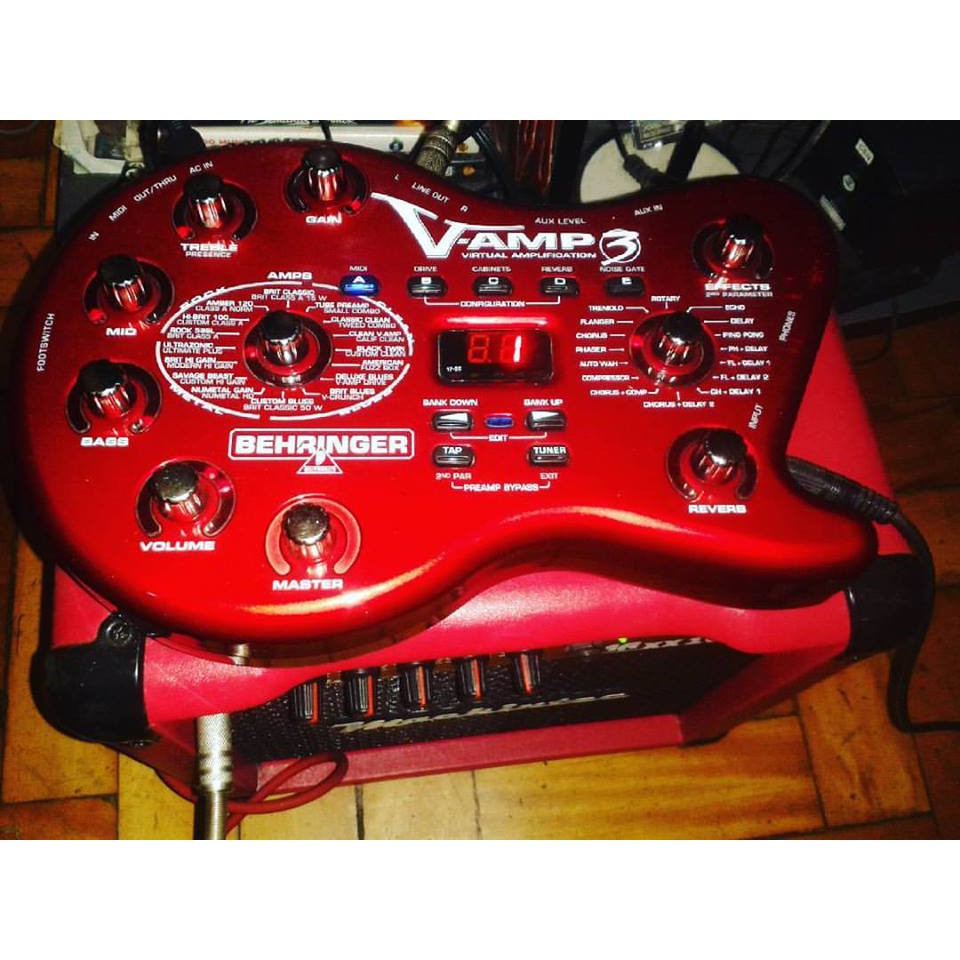 Pedaleira Guitarra Behringer V Amp 3 Shopee Brasil