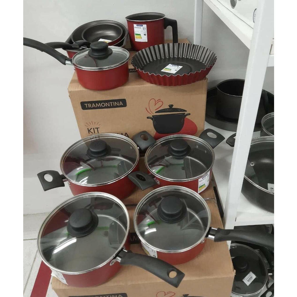 Conjunto de Panelas 10 Peças Tramontina Turim: Onde Comprar | BuscaProdutos