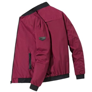 (Em Estoque) Coreano Casual Cor Sólida Jaqueta Masculina De Manga Comprida Zipper Bomber
