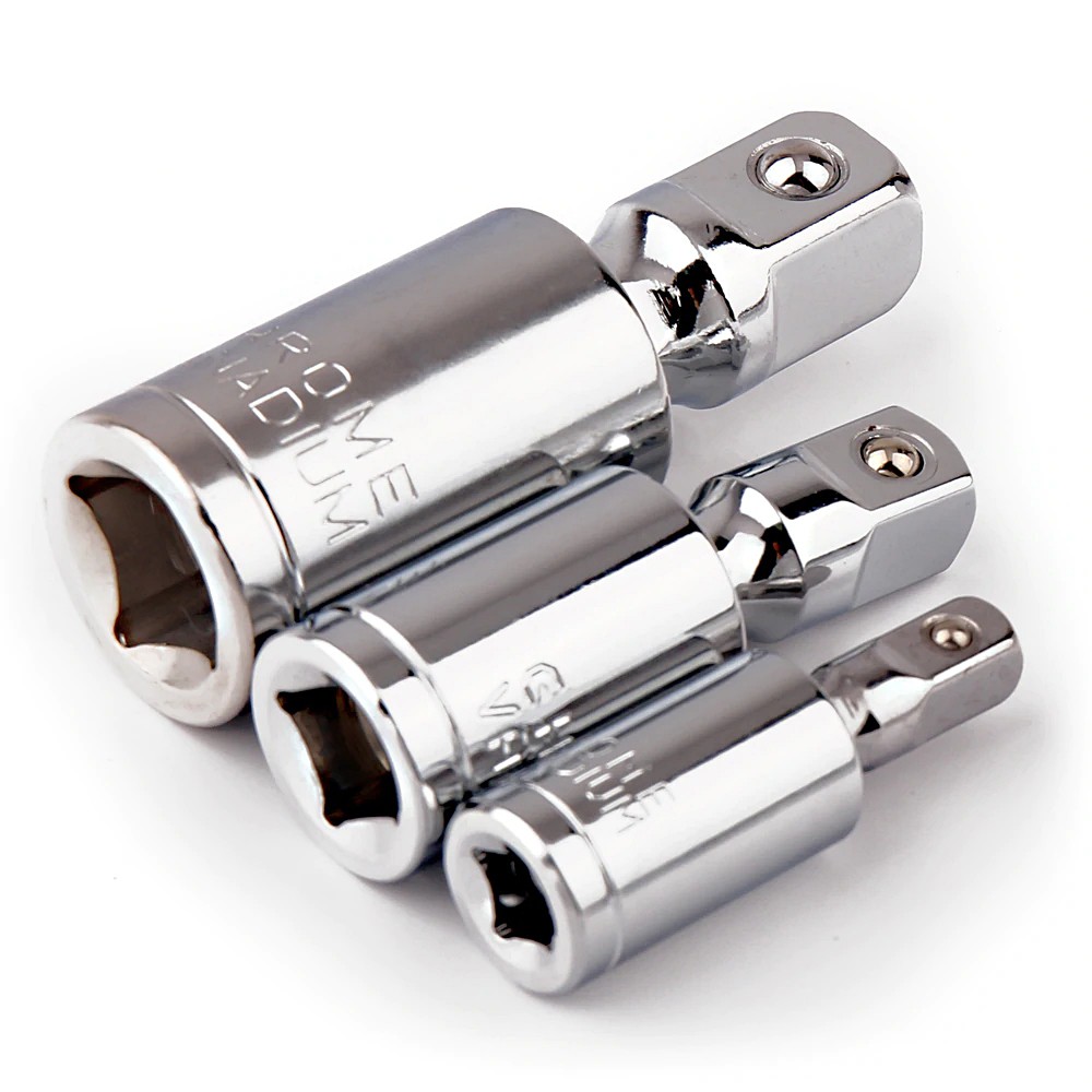 Kit Com 03 Adaptadores De Soquetes Articuláveis Universais