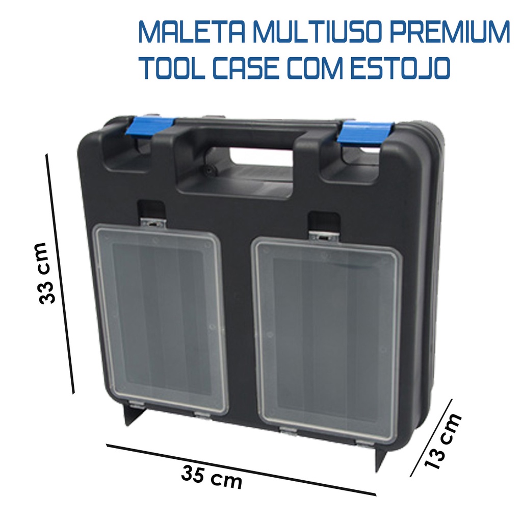 Maleta Ferramenta Caixa Ferramenta Estojo Furadeira Com Estojo Polymer