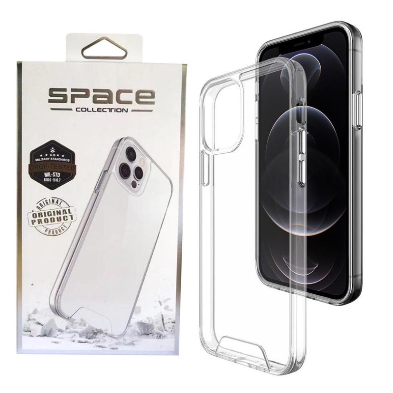 Capa Capinha SPACE Series Ultra Transparente Clear Drop Protection Casing iPhone 6/7/7 plus/X/XR/Xs max/11 pro/11/11 pro max/12/12 pro/12 pro max/13/13 pro/13 pro max/14/14 pro/14 max/14 pro max
