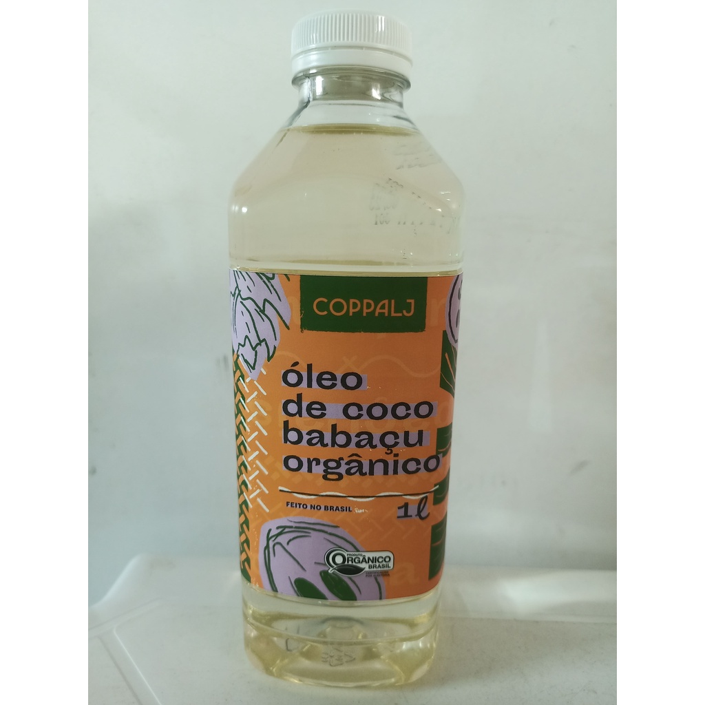 Óleo De Coco Babaçu Refinado 1 Litro - Orgânico (sem Glúten)