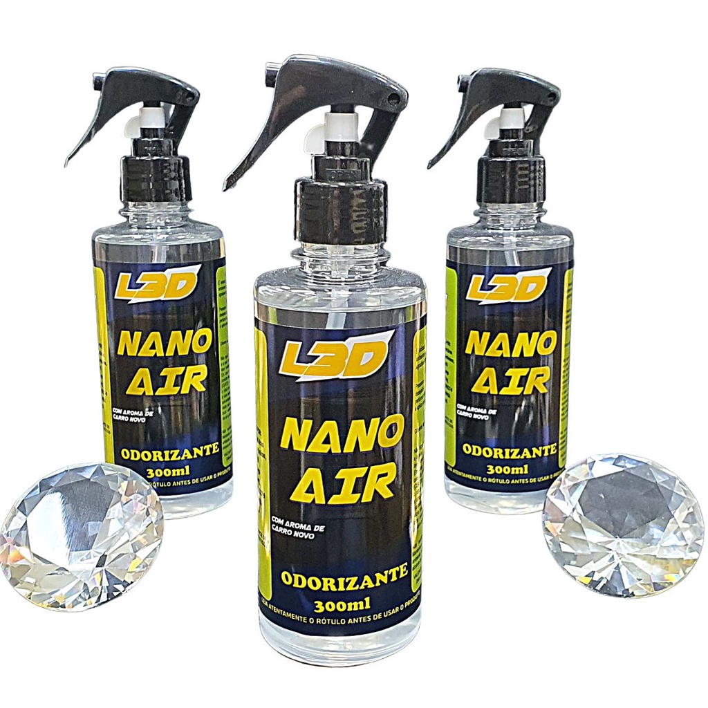 Detalhes do Aromatizante Automotivo CARRO NOVO 300ML (Rende Até 1500 Aplicações) Spray Longa Duração