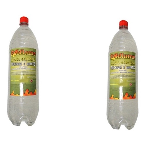 2 Pet Gel Acendedor 1,7kg - 2l Para Fondue, Rechaud Churrasqueira