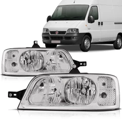 Farol Ducato 2005 2006 2007 2008 2009 2010 2011 2012 Foco Duplo Cromado