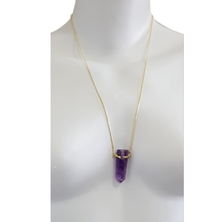 Colar com Pingente Difusor Pessoal OU PERFUMEIRA Para Aromaterapia Em Pedra Natural Ametista em Oferta na Shopee
