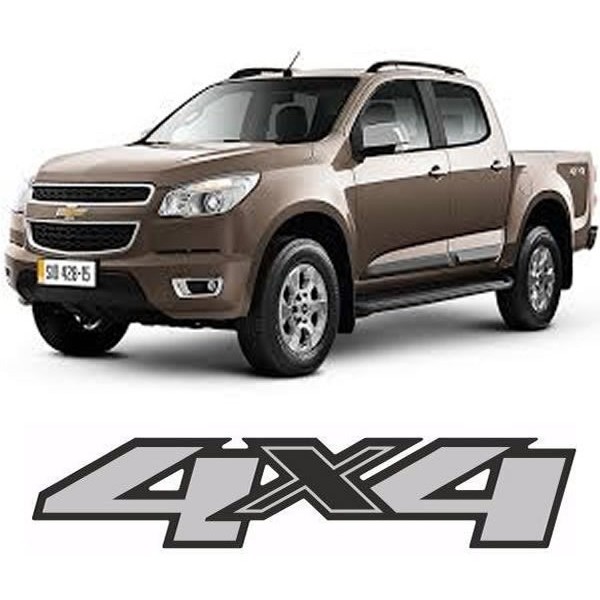 Adesivo 4x4 Nova S10 2012 2013 2014  2 Peças