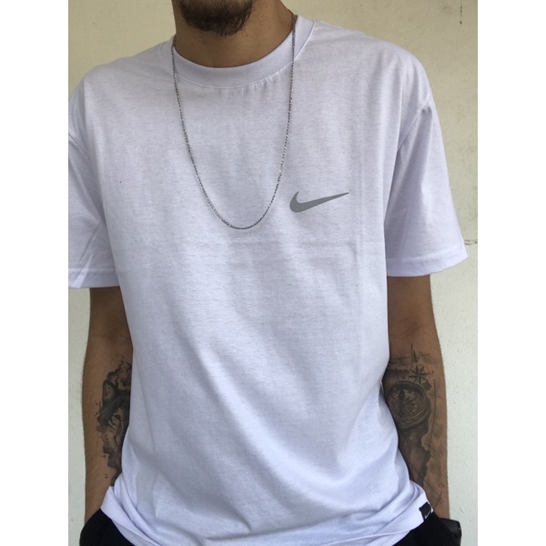 Enumerar Nutrición Paraíso Camiseta Nike - Branca - Refletiva - Moda Masculina | Shopee Brasil