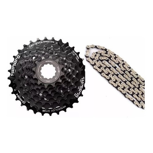 Cassete Shimano 8v Acera Hg200 Preto 12/32d C/corrente Index - Sports & Outdoors