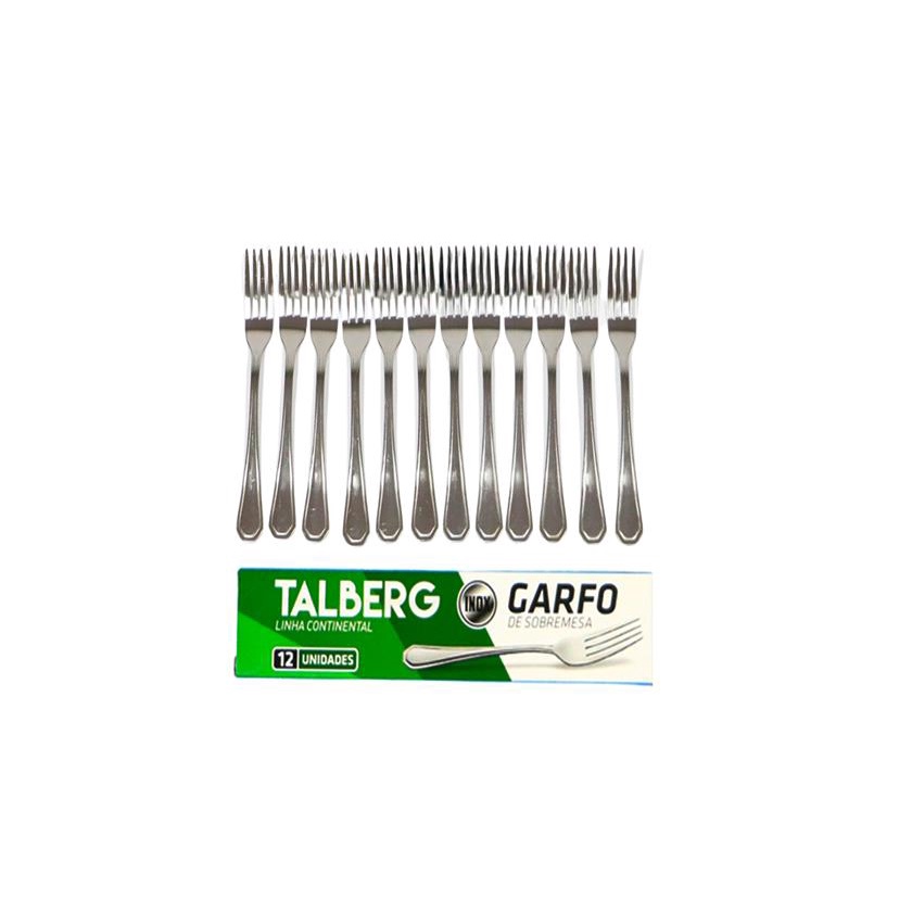 Conjunto De Garfos De Sobremesa Inox 12pcs Linha Continental