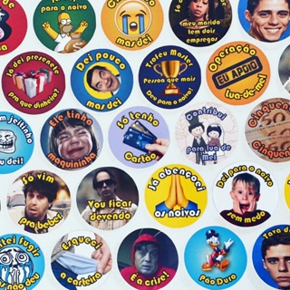 Adesivos temático “Hora da gravata” redondos / casamento / festa / lua de mel em Oferta na Shopee