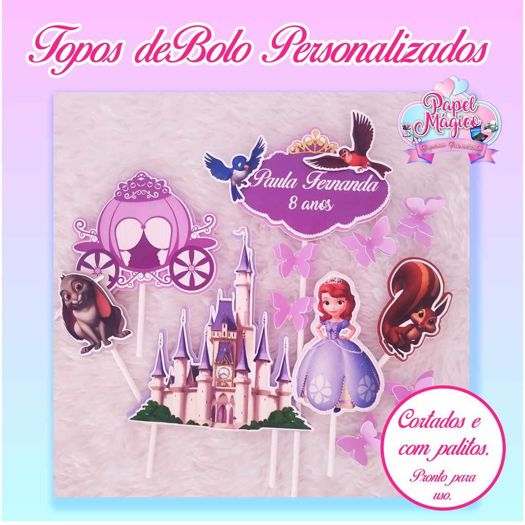 TOPPER BOLO PRINCESA SOFIA UN TP176 – S.A. Alimentos