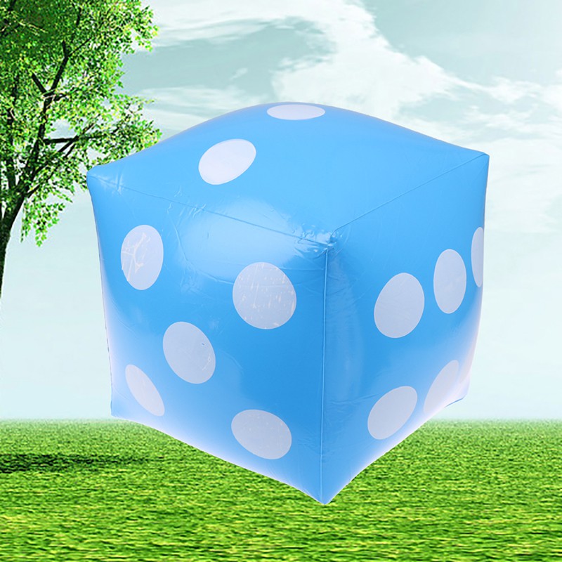 30Cm inflatable multi color blow-up cube pvc dice toy game toy new NA