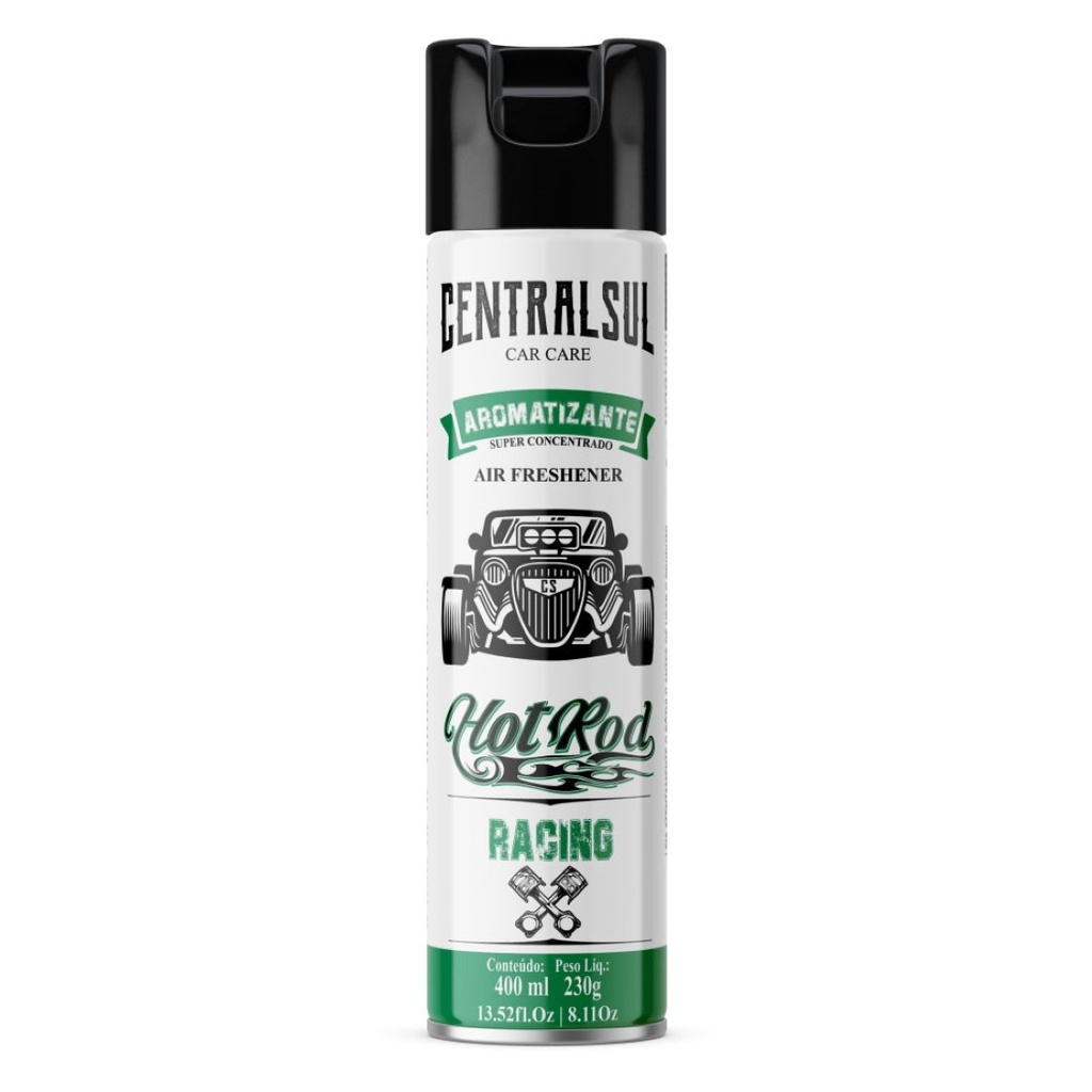 Aromatizante aerossol hot rod racing 400ml centralsul
