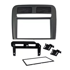 Moldura Painel 2 Din Fiat Punto 2008 2009 2010 2011 2012 - Grafite