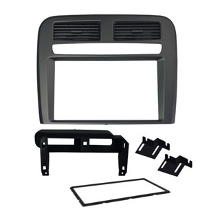 Moldura Painel 2 Din Fiat Punto 2008 2009 2010 2011 2012 - Grafite em Oferta na Shopee