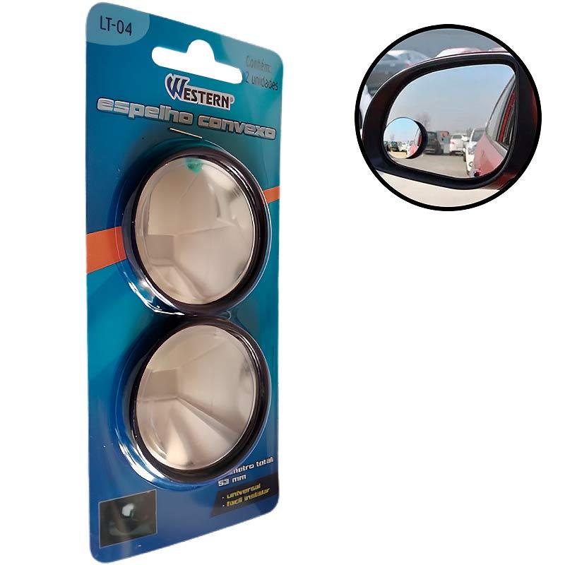 Espelho Retrovisor Convexo Auxiliar Redondo LT-04 WESTERN em Oferta na Shopee