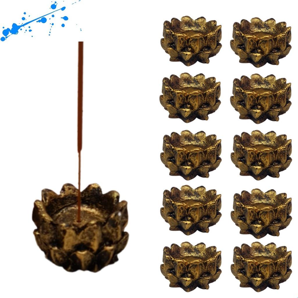 Incensario E Castical Atacado Revenda Flor De Lotus Kit 10un