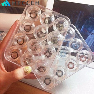 HECCEH1 12 Pcs/set Caixa De Lentes De Contato Mulheres Homens Pequeno Container Adorável