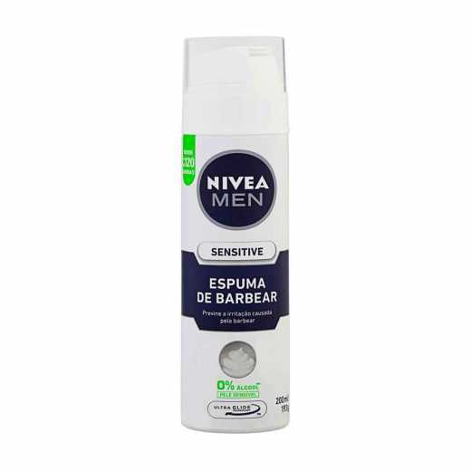 Espuma de Barbear Nivea Men Sensitive Espuma de Barbear Nivea Men Sensitive 200ml