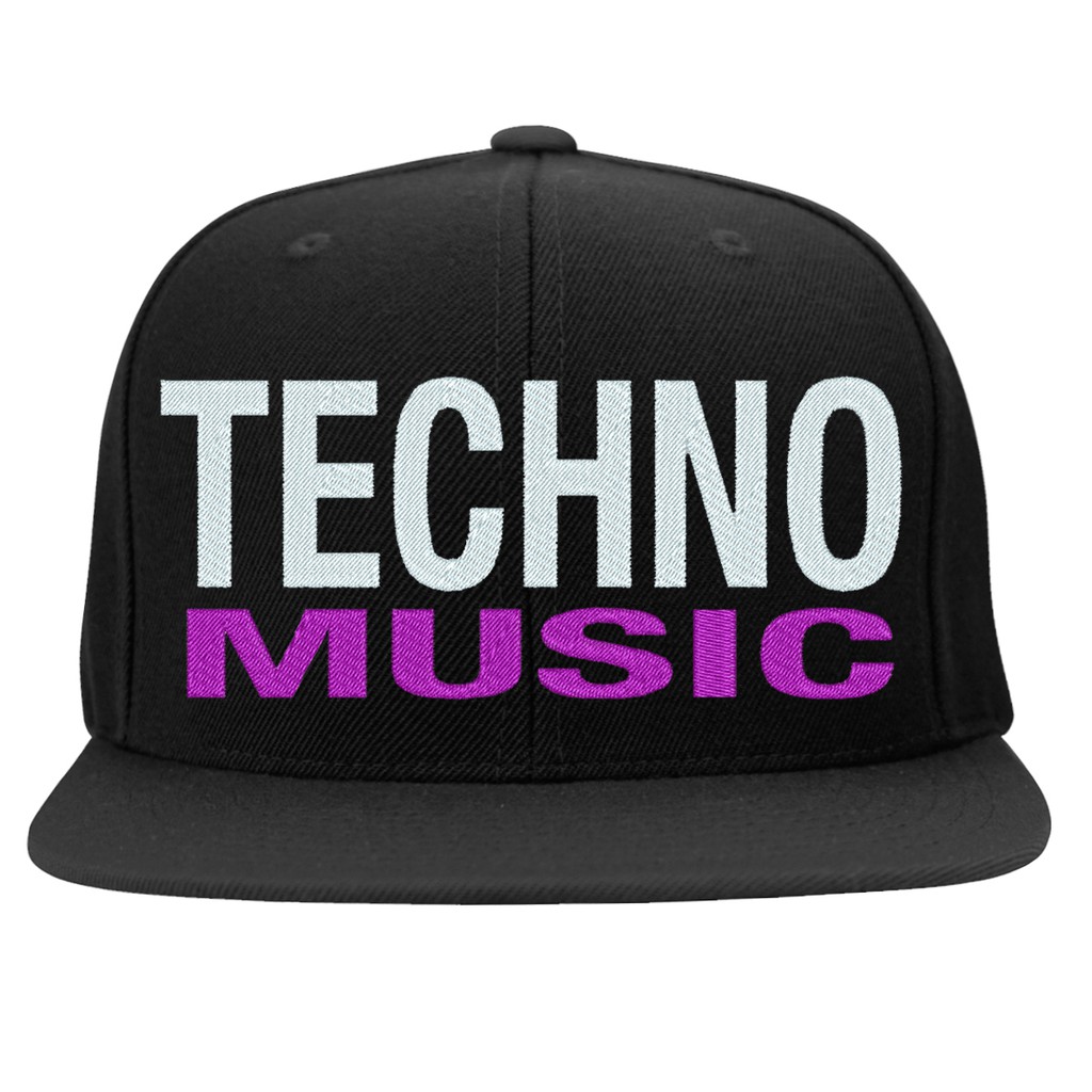 Boné Bordado Techno Music DJ Mixer Som Musica