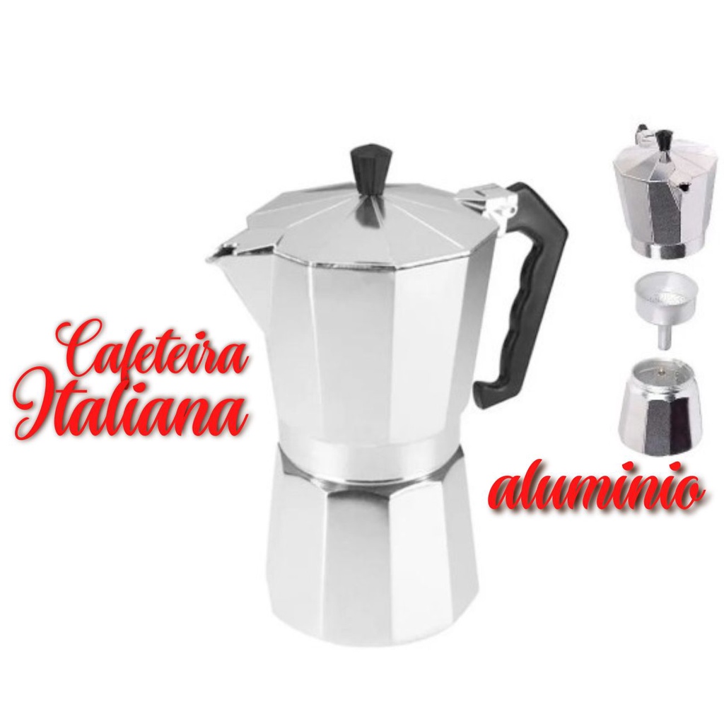 cafeteira expresso Italiana Manual Café Delicioso Rápido E Prático Café Expresso 6 Xícaras