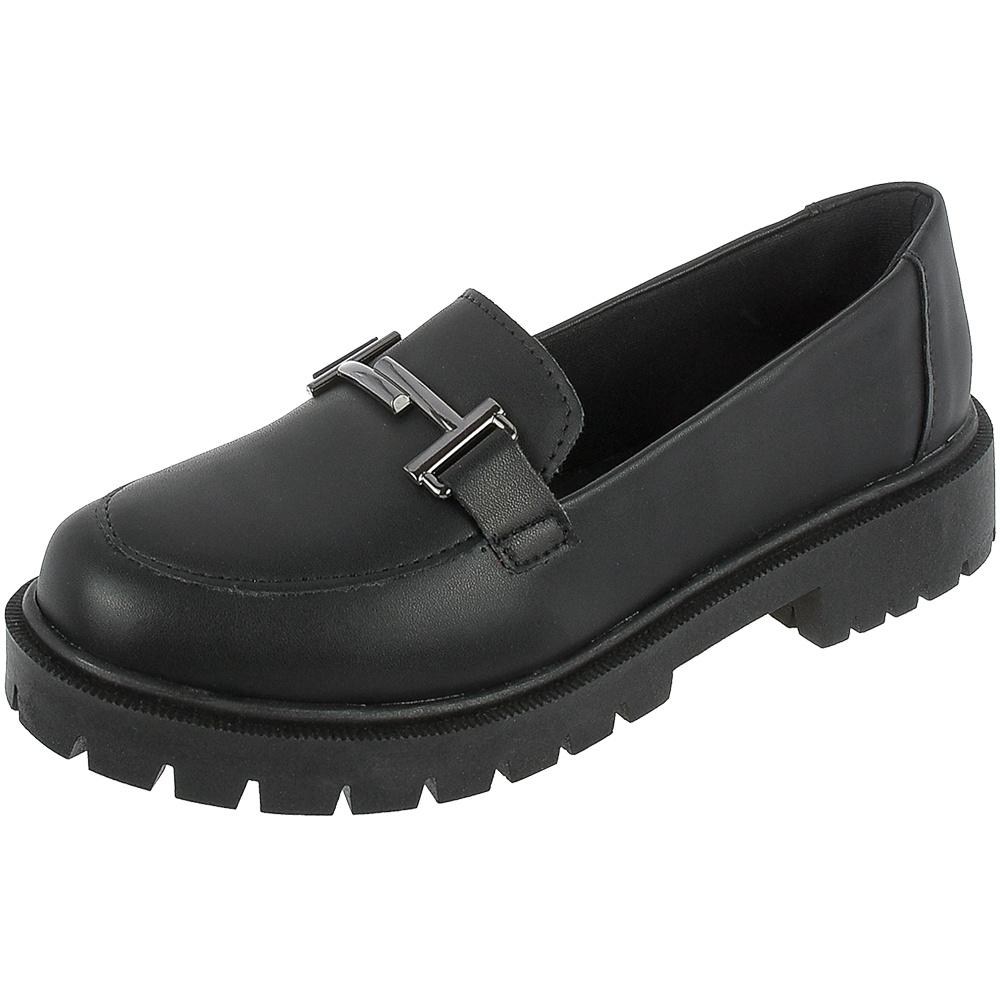 Sapato Mocassim Tratorado Salto Confort Mulher Blogueira Novo Promoção