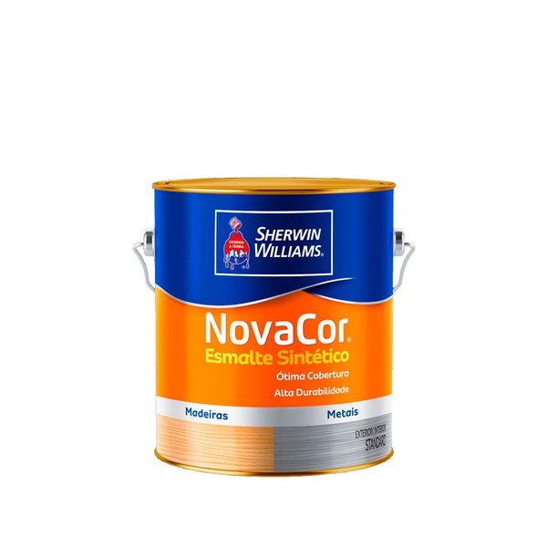 Tinta Esmalte Preto Brilhante Novacor 3,6ltrs Sherwin-Williams