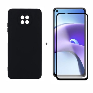 Capa Capinha Case Aveludada + Película de vidro 9D XIAOMI REDMI NOTE 9T em Oferta na Shopee