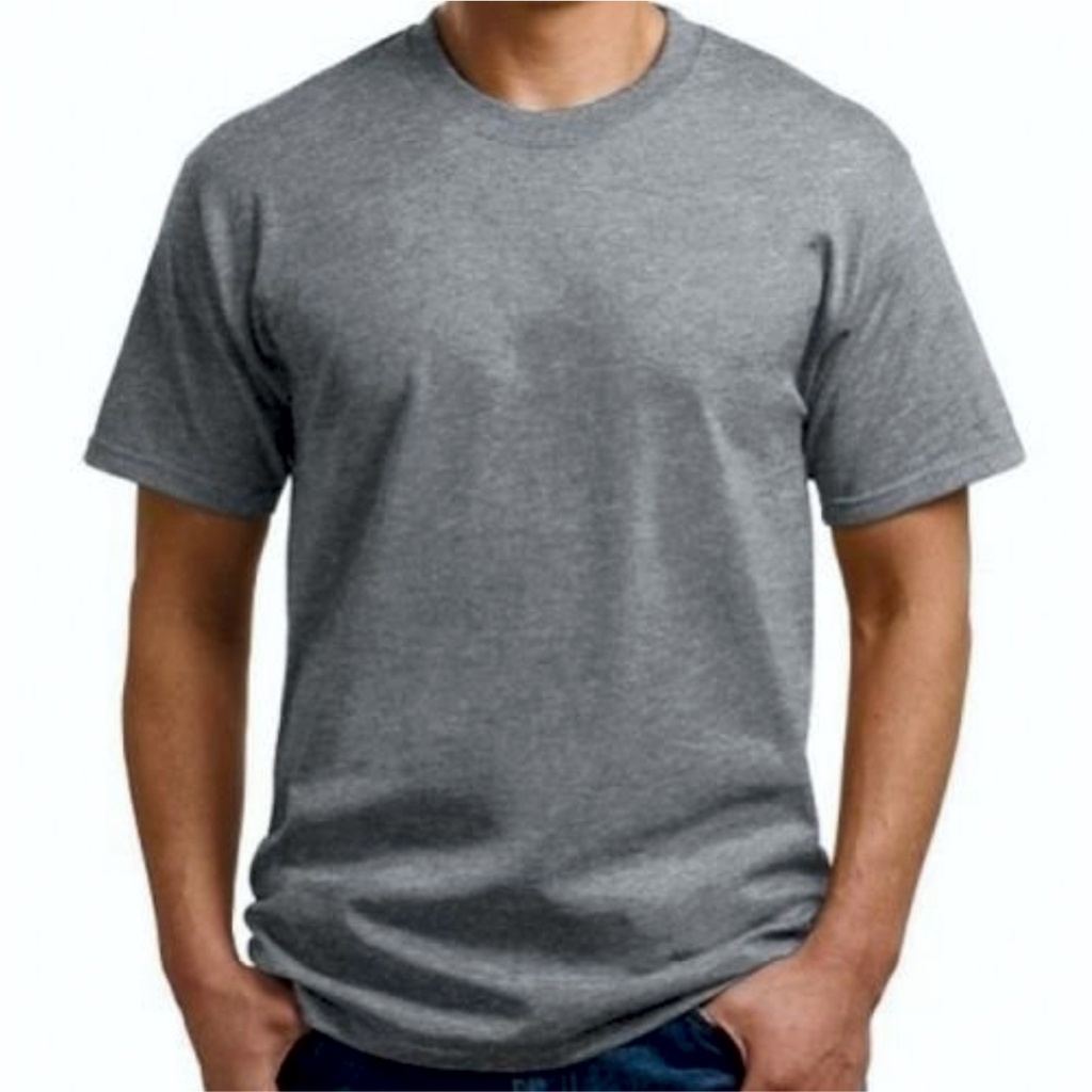 Camiseta Cinza Mescla Sublimação 100% Poliester Camisa Unissex Malha Sublimatica