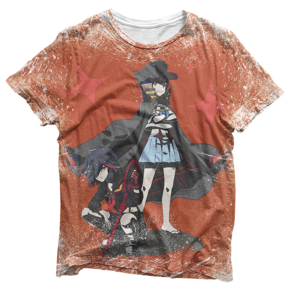 Camisa Ryuko Matoi & Mako Mankanshoku - Camisas Kill La Kill Estampa Total