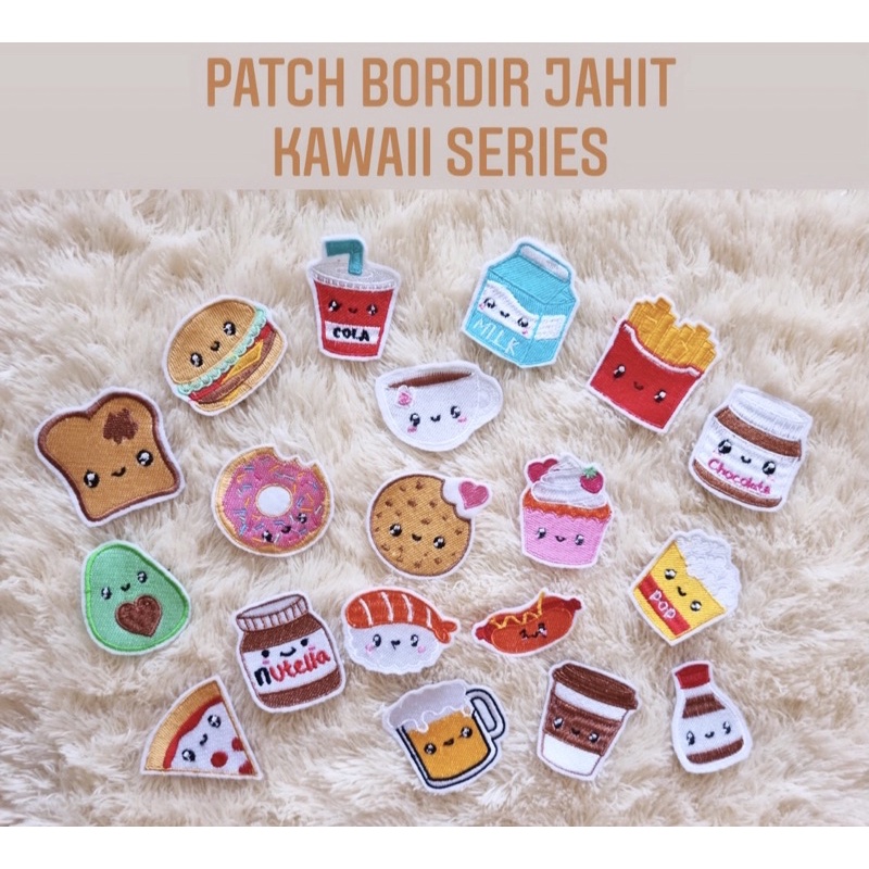 Remendo De Bordado De Costura Série Kawaii/Comida E Bebidas