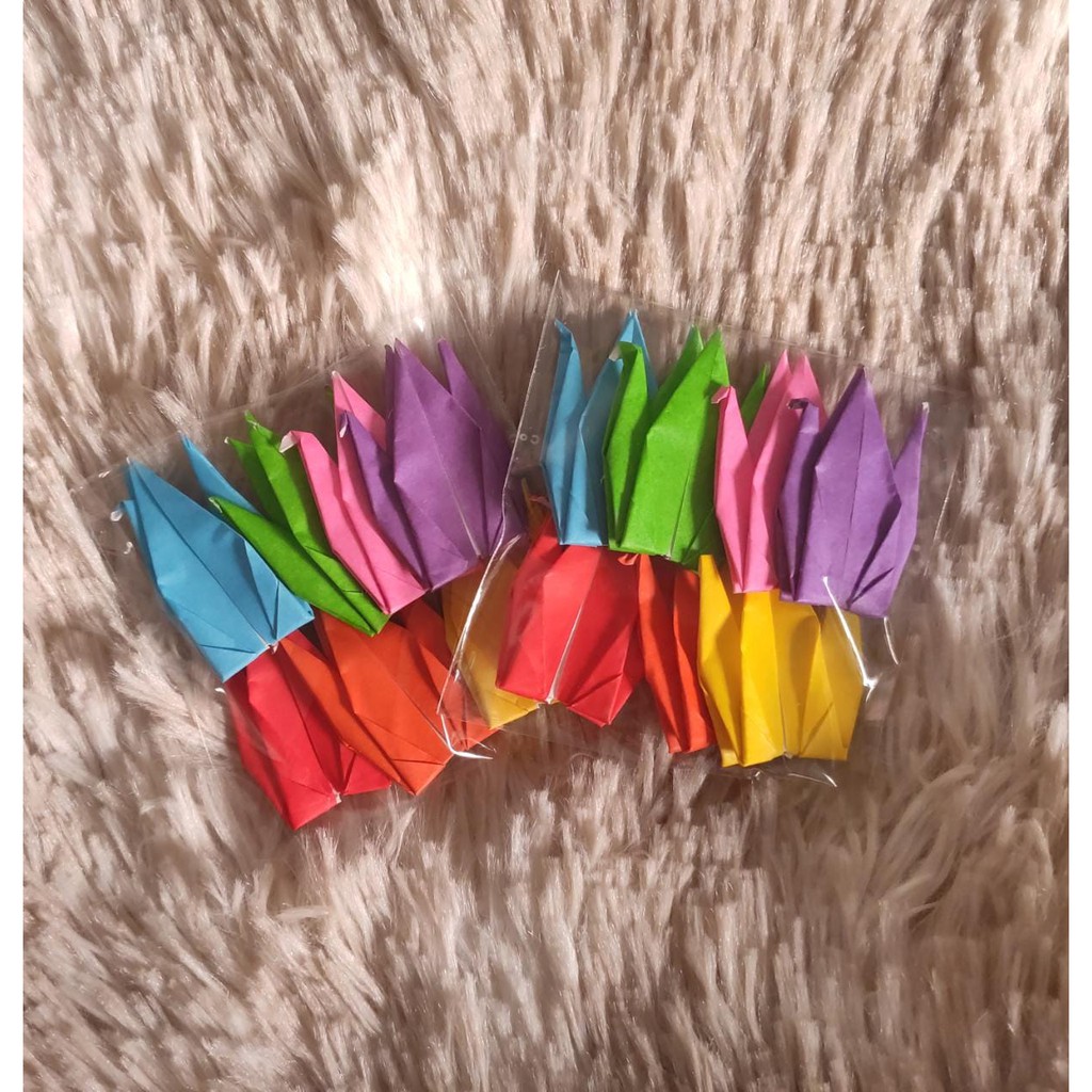 Passive Meaningless date Origami/Dobradura Tsuru 50 UNIDADES (4x3cm) (PEQUENO) | Shopee Brasil