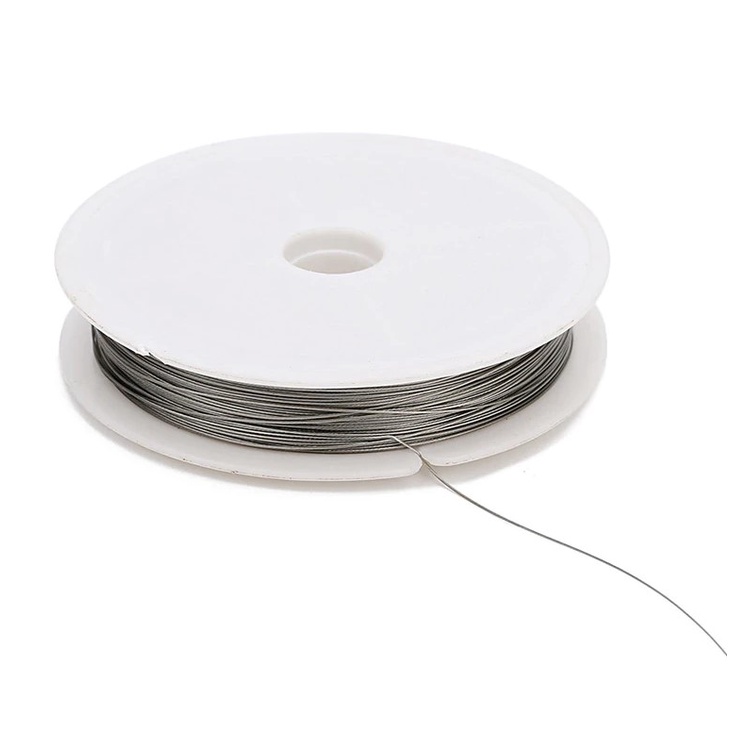50 Metros Cabo De Aço 0,38mm Revestido Montagem de Lustres, Bjuterias e Etc em Oferta na Shopee