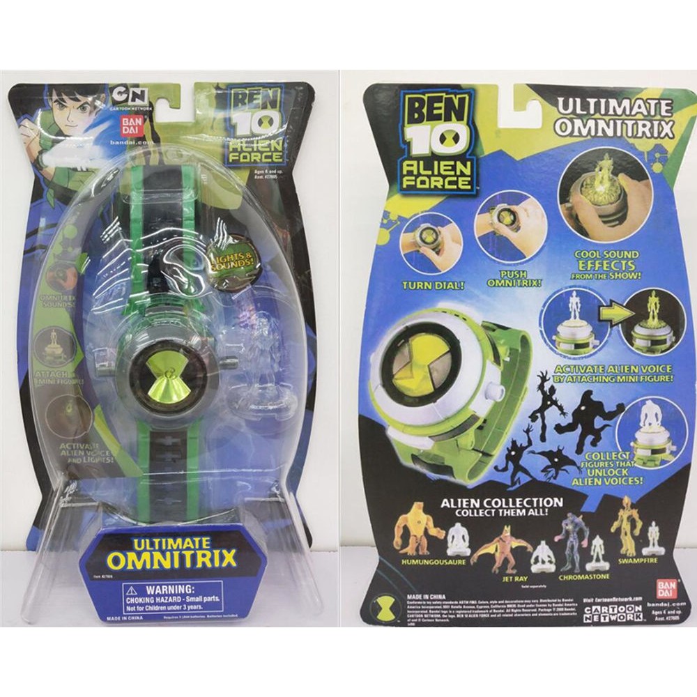 Relógio BEN 10 Alien Force Ultimate Omnitrix wz Luz & Sons