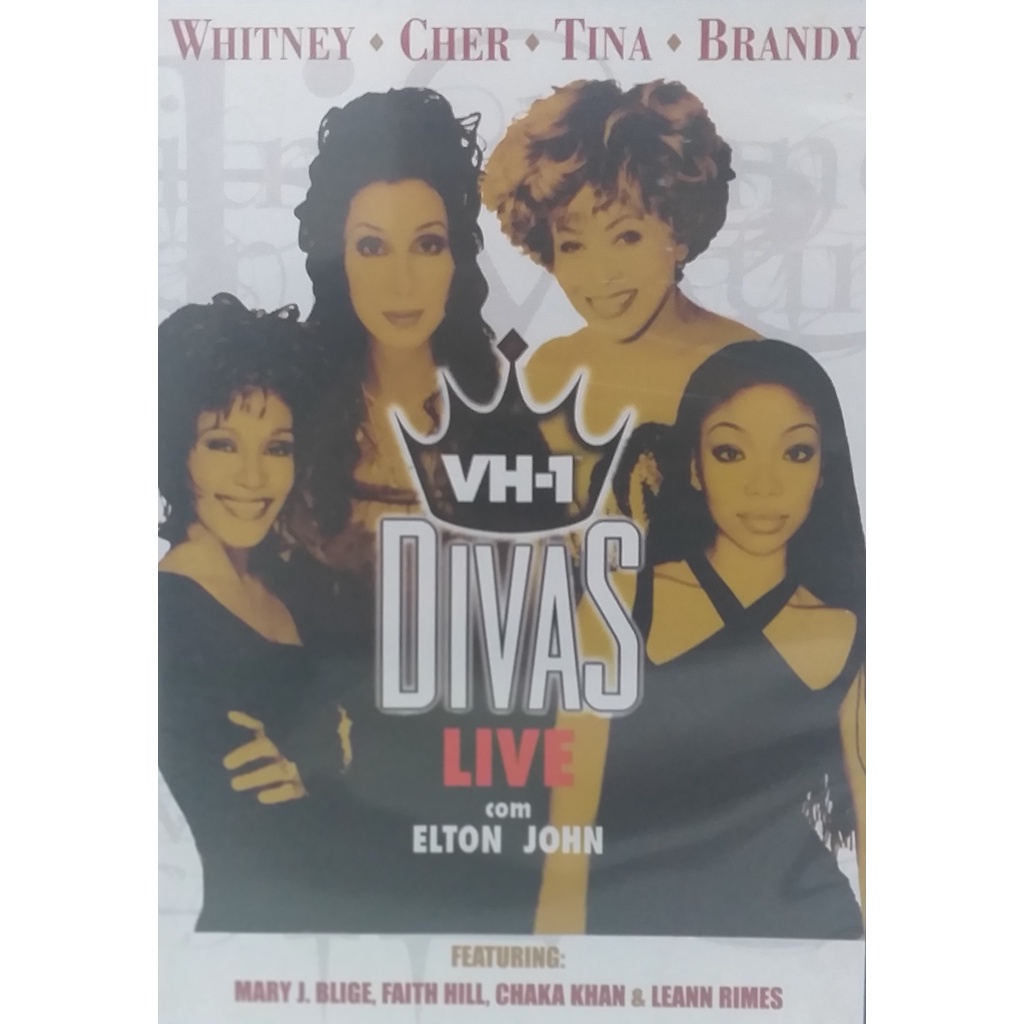 DVD Divas VH1 Live: Whitney – Cher – Tina – Brandy com Elton John