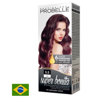 Coloração Super Bonita 5.5 - Acaju Probelle em Oferta na Shopee