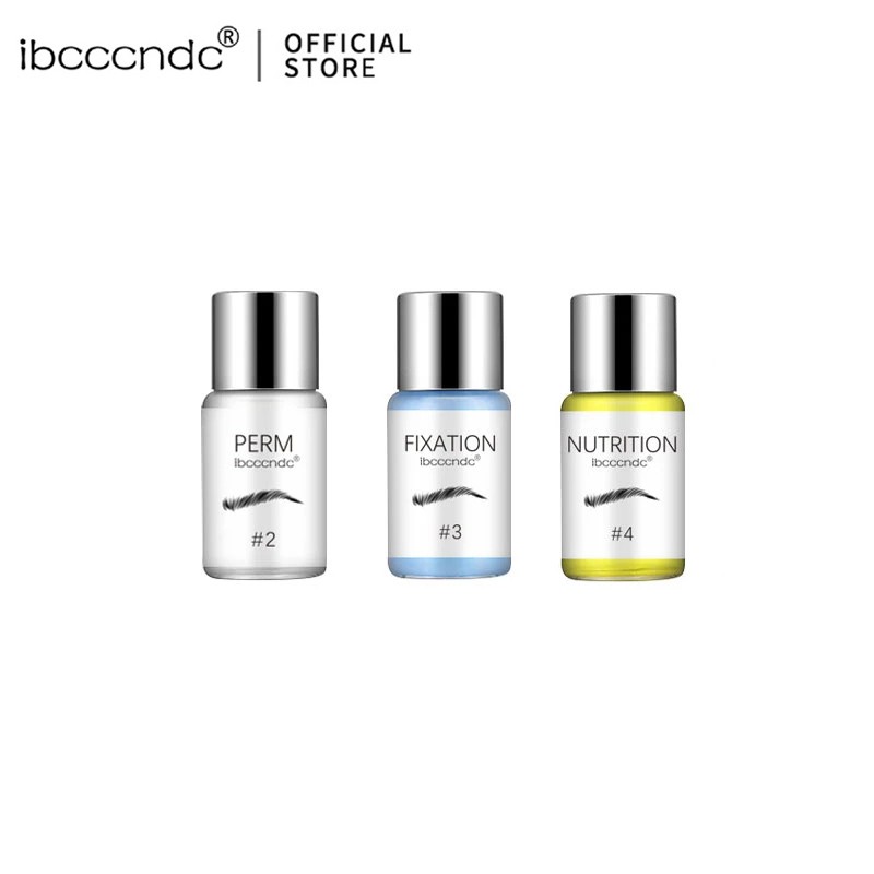 Ibcccndc 3pçs Kit De Laminação Para Perm Sobrancelha / Loção / Levantamento Dos Olhos / Semi-Permanet / Brow / Elevador Para Salão De Beleza