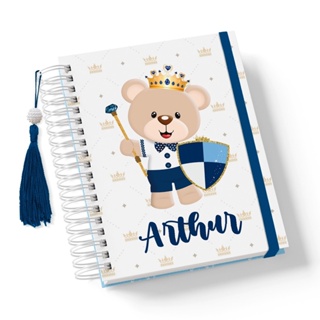 Caderneta de Saude Personalizada Urso Principe Meninos em Oferta na Shopee