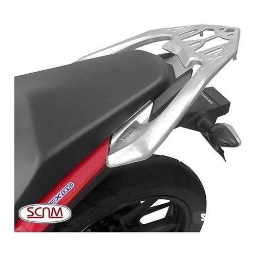 Suporte bau Superior Traseiro Bagageiro Prata Scam - Honda Twister 250 2016 A 2022 · foto 2