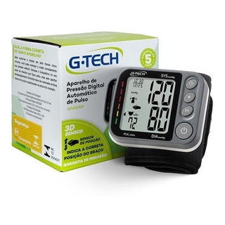 Aparelho de pressão digital automático de pulso com 3D Sensor G-Tech GP450SP
