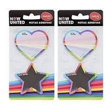 Bloco de Notas Adesivas Now united - Molin - Embalagem com 2 Bloquinhos 30 Folhas cada
