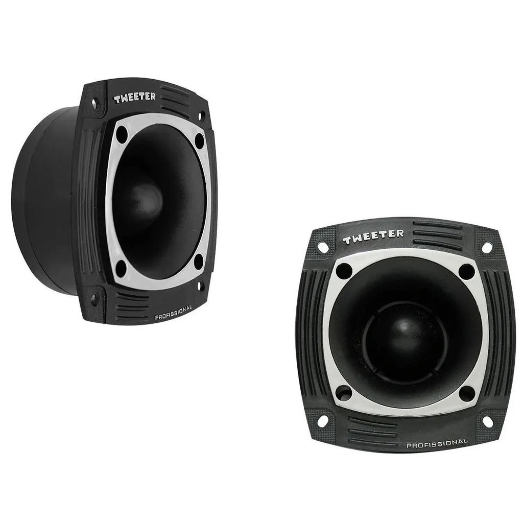 Kit 02 Frente Carcaça Reposição Tweeter Musicall St 300 S/Furo Som Automotivo